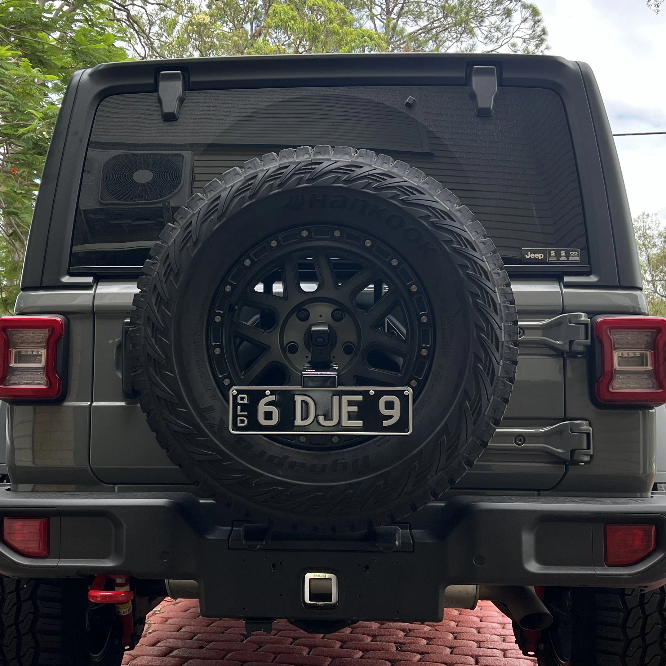 Rear Number Plate Relocation Bracket Suitable For 2018+ Jeep Wrangler JL & JLU